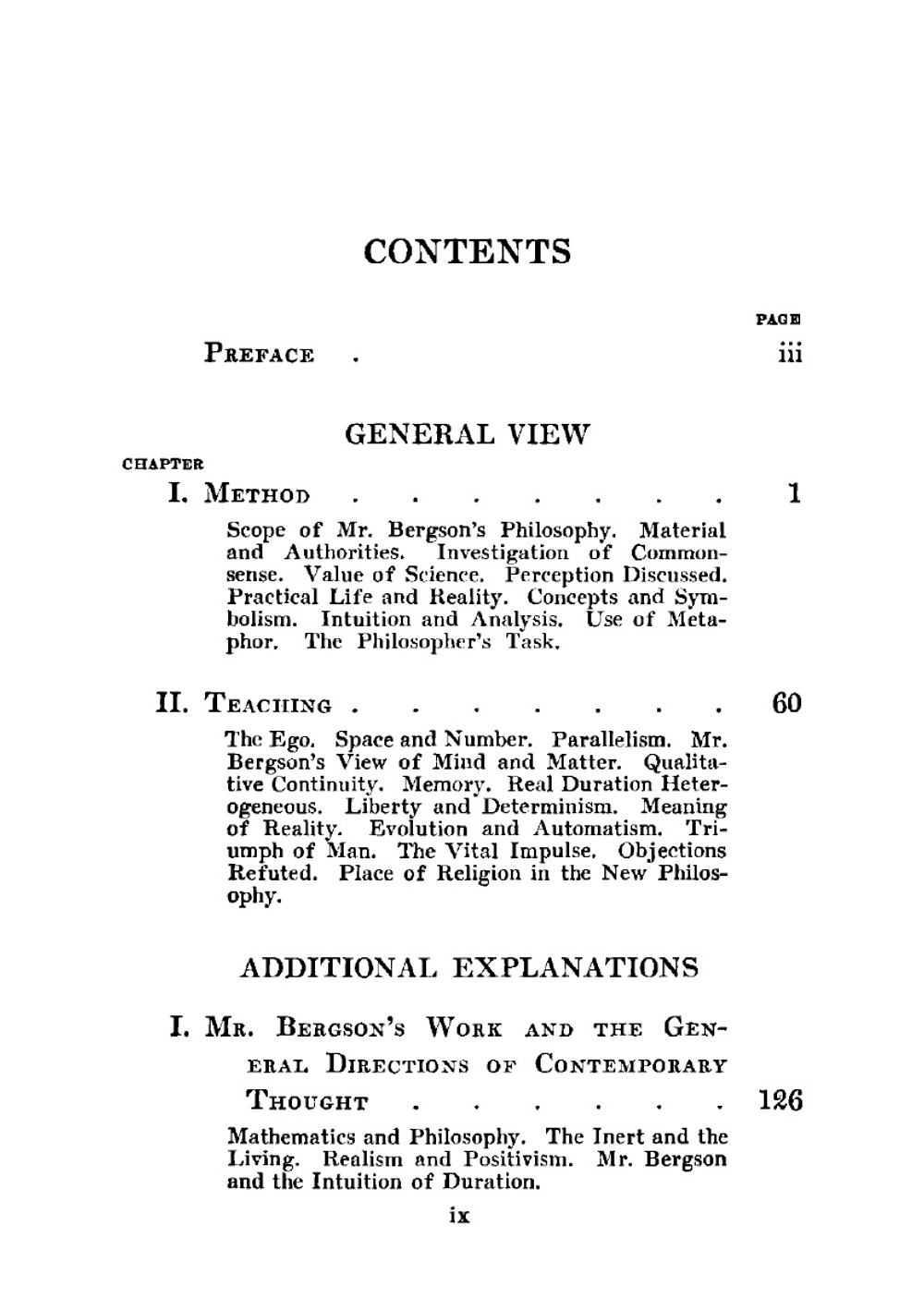 The New Philosophy of Henri Bergson | Edouard le Roy