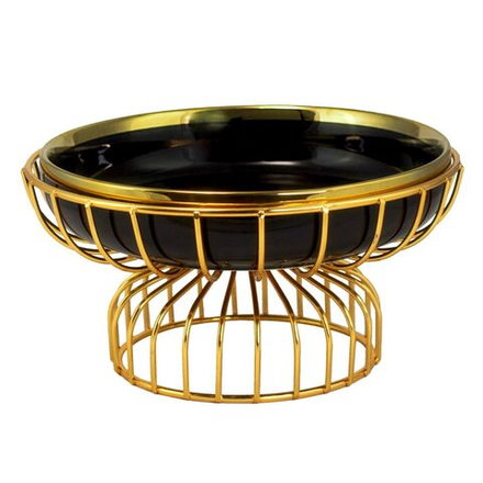 Lenardi 106-274 Блюдо 23х16см MULTICOLOR на подставке в под.уп.(х8)Фарфор