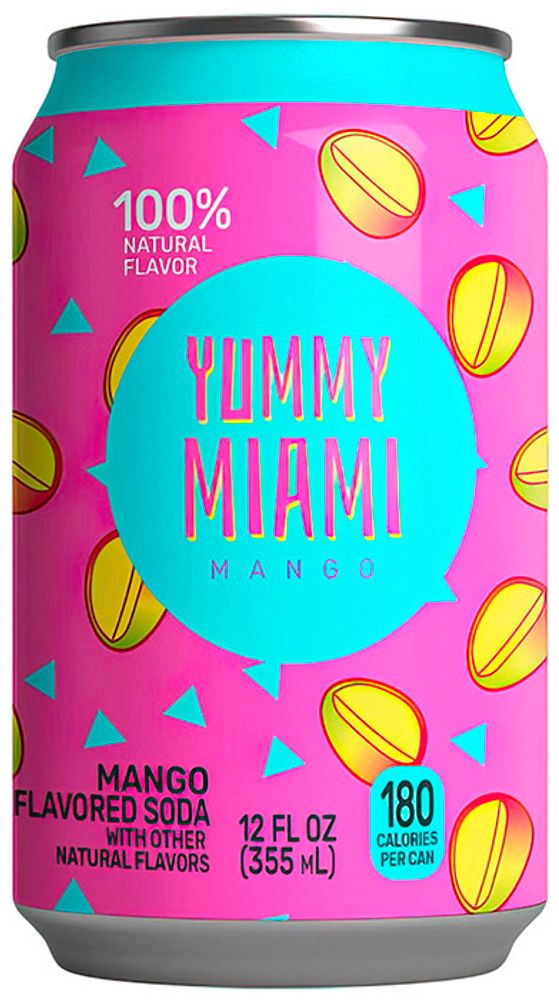 Газированный Напиток Ямми Майами Манго / Yummy Miami Mango 0.355 - банка