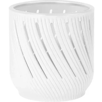 Кашпо для цветов пластиковое 2л d-14,5см «Fleurs» Белый