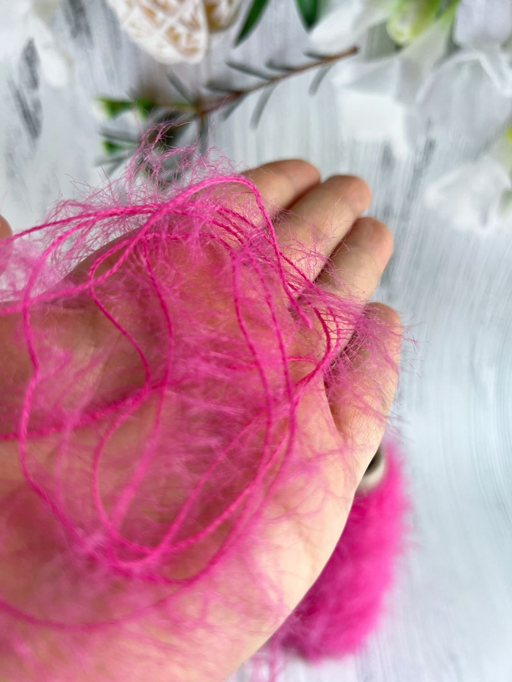 Пряжа для вязания мех Норки декоративная