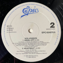 Винтажная виниловая пластинка LP Don Johnson Tell It Like It Is (Holland 1989) Maxi Single 45 RPM