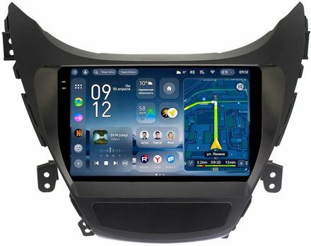 Магнитола для Hyundai Elantra 5 MD 2011-2013 - Teyes CC4-PRO монитор 9.5" 2K QLED на Android 13, Snapdragon 778G, AI, CarPlay, DSP, 4G SIM-слот