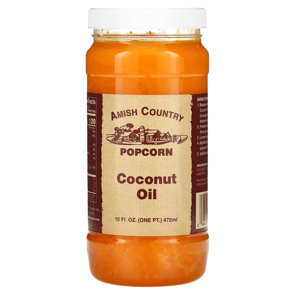 Amish Country Popcorn, Кокосовое масло, 472 мл (15 жидк. унц.)