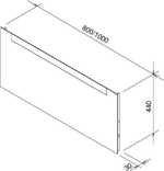 Зеркало Ravak Clear 80 X000000765 с подсветкой с выключателем