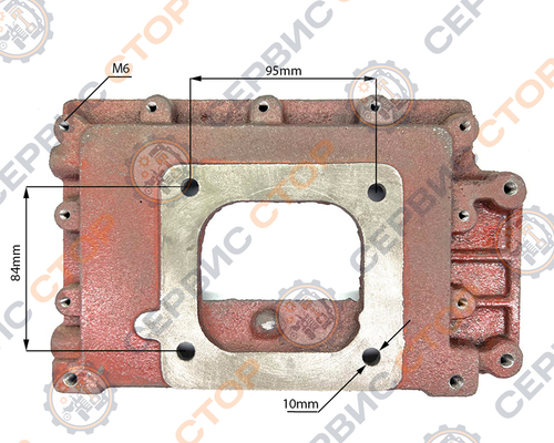 Пластина крепления радиатора 180N