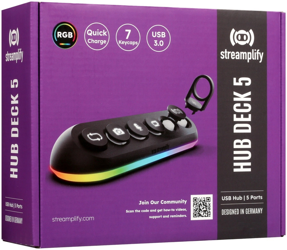Картридер Streamplify HUB DECK 5 USB 2.0 для USB 2.0, USB 3.0