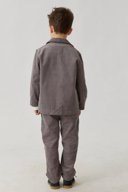Детский жакет из серого вельвета