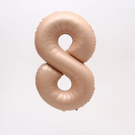 К Шар 40 Цифра 8 цвет «Карамель» (БГ-60)