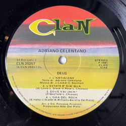Винтажная виниловая пластинка LP Adriano Celentano Адриано Челентано Deus (Italy 1981) Crazy Movie