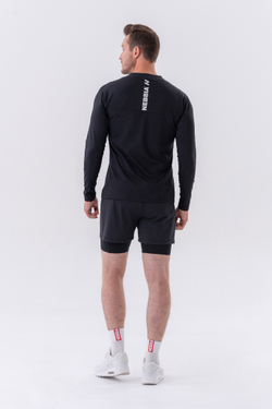 Мужской лонгслив Nebbia Functional Long-sleeve T-shirt “Layer Up” 329 Black