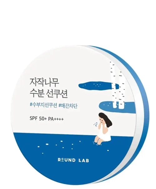 Round Lab Birch Juice Moisturizing Sun Cushion SPF50 Солнцезащитный крем-кушон