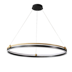 Подвесная светодиодная люстра Crystal Lux FERNANDO SP88W LED BLACK/GOLD