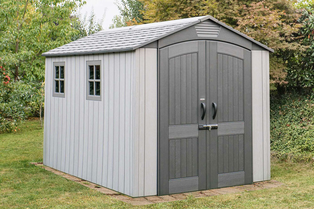 Сарай пластиковый усиленный WoodLook 7*12