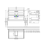 Тумба с умывальником IDDIS Brick, подвесная, 80 см, белая, BRI80W0i95K