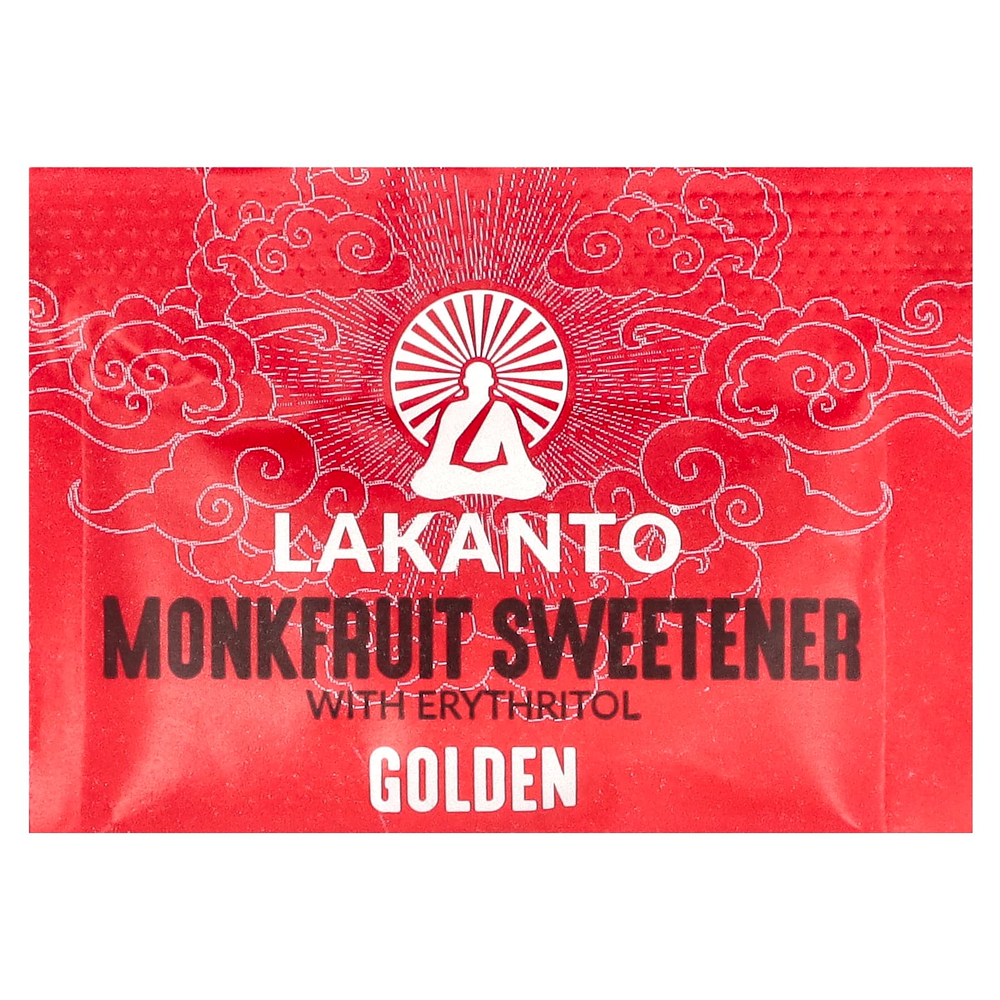 Lakanto, подсластитель из архата с эритритолом, золотой, 30 пакетиков, 90 г (3,17 унции)