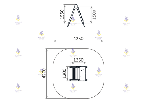 Стенка для перелезания тип-2