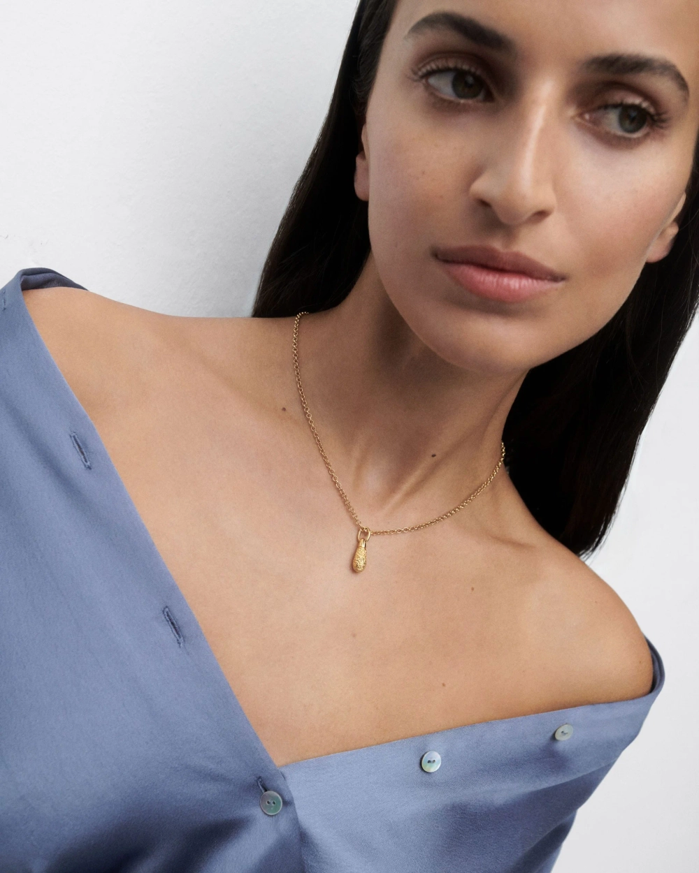 Подвеска Popcorn Drop серебро 925 пробы покрытое золотом