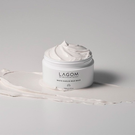 Отшелушивающая глиняная маска Lagom White Kaolin Mud Mask, 110ml
