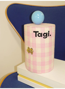 Шкатулка "розовая клетка"