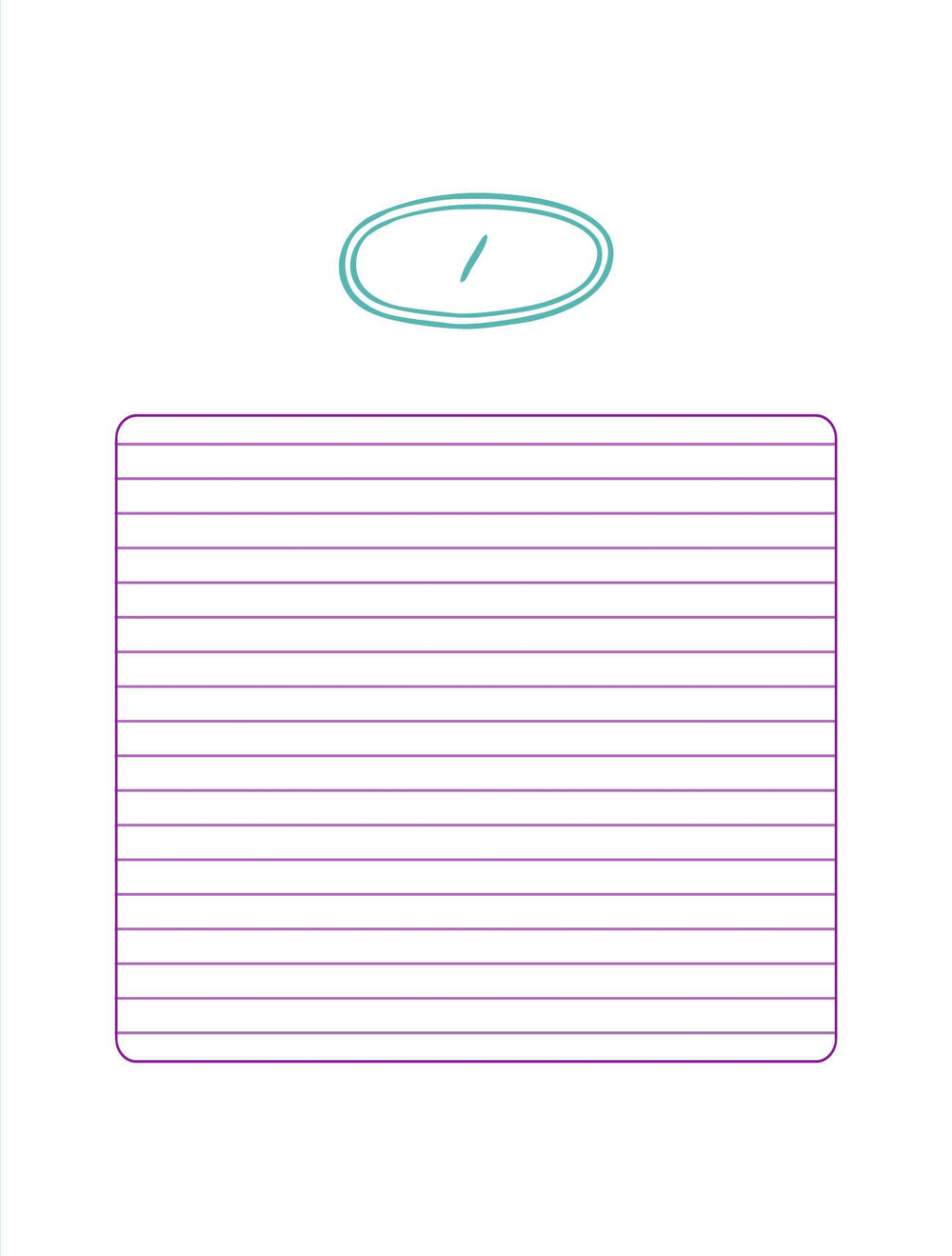 Твой день, твои записи! Блокнот в линейку с корейской практичностью (А6, 48 л., скругленные углы)