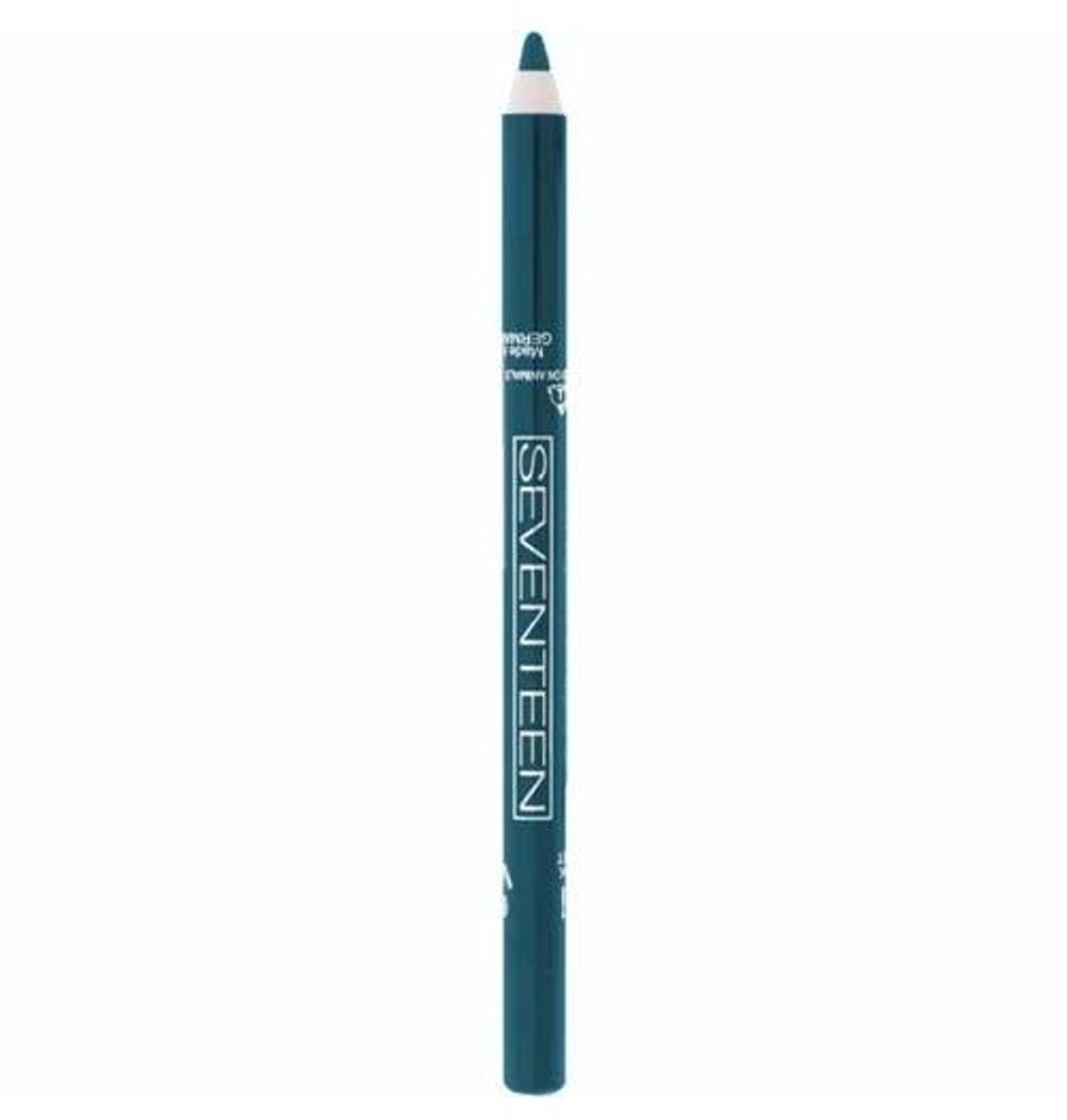 Seventeen Карандаш для век Super Smooth W/P&Longstay, с витамином Е, водостойкий, тон №17, Бирюзовый, 1,2 гр