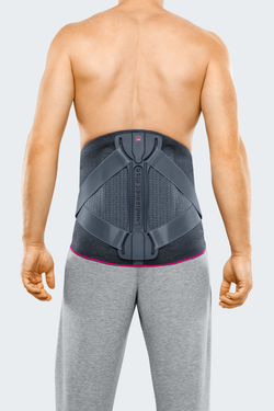 Бандаж-корсет поясничный наборный LUMBAMED DISC - прямой покрой - серый