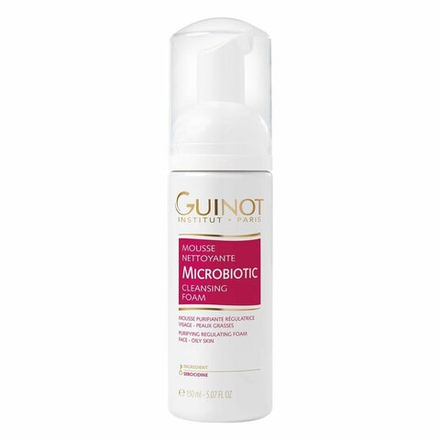 Guinot Мусс Microbiotic Mousse, 150 мл Антибактериальный очищающий мусс для жирной кожи лица