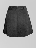 Юбка JN 8680 однотонная плиссированная с шортиками