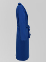 Пальто Hazal двубортное на одну пуговицу с двумя накладными карманами и поясом