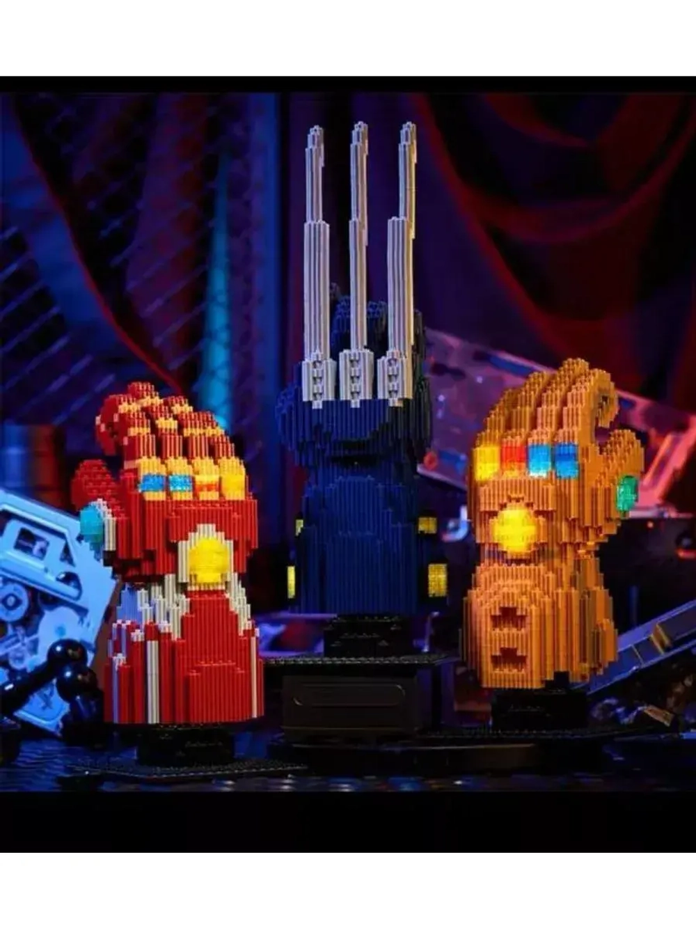 Конструктор мини блоки Перчатка железного человека 948 дет