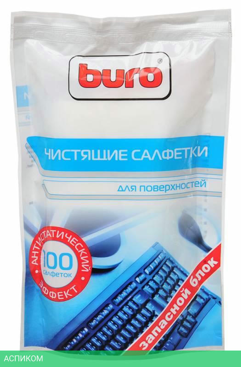 Салфетки для ухода за электроникой Buro BU-Zsurface 100шт