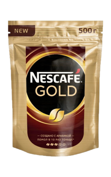 Кофе растворимый Nescafe Gold, пакет 500 г