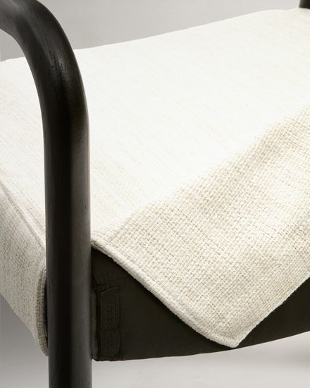 Стул Falconera со съемным чехлом из массива дуба с черной отделкой FSC Mix Credit Испания La Forma