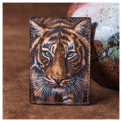 Кожаный картхолдер «Тигр»