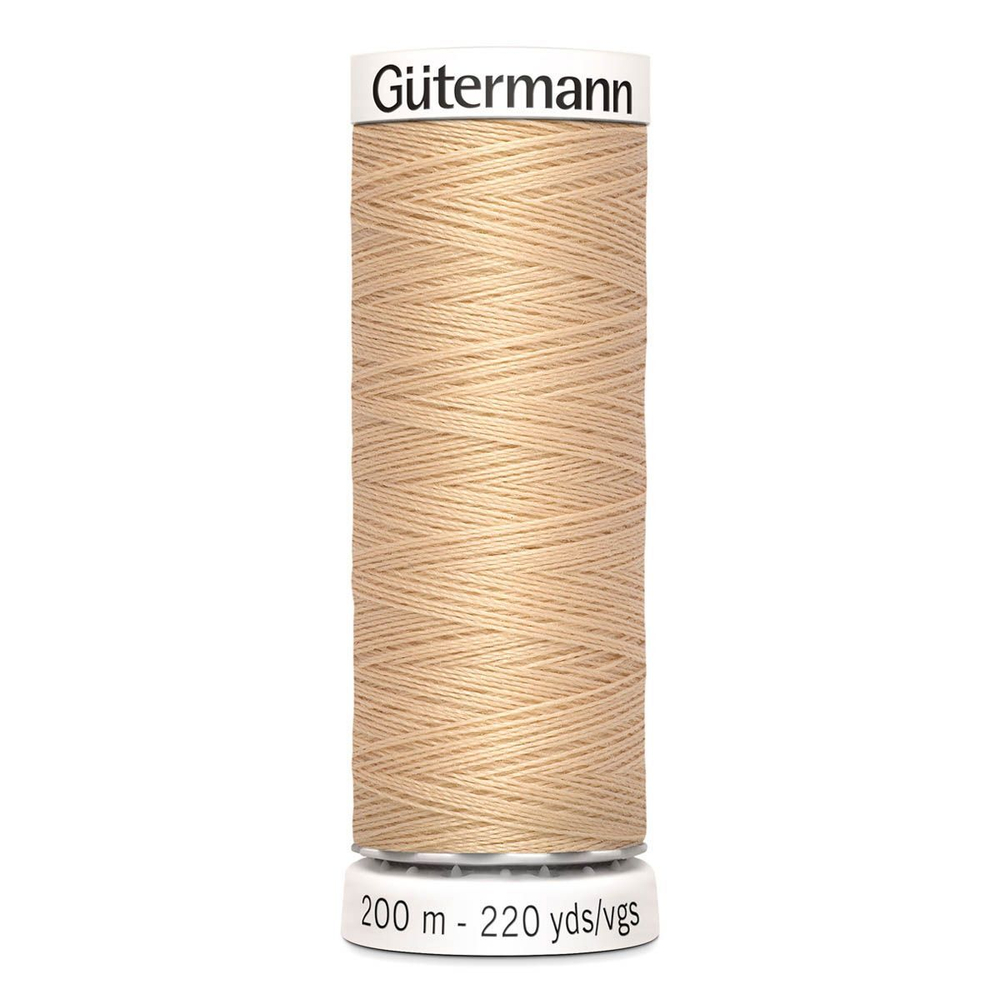 Нить Sew-All 200 м, Gutermann, 421 топленое молоко