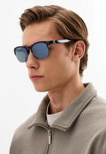 Спортивные очки HILX Interloop Shiny Solid Black / Black Mirror Polarized Lens