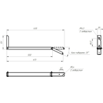 Кронштейн для школьных досок ЭРА SPO-SCHOOL-SET2 универсальный усиленный в комплекте 2шт