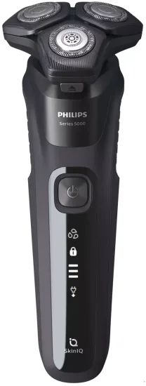 Электробритва Philips Умная электробритва для сухого и влажного бритья Philips Series 5000 SkinIQ S5588/38, черный