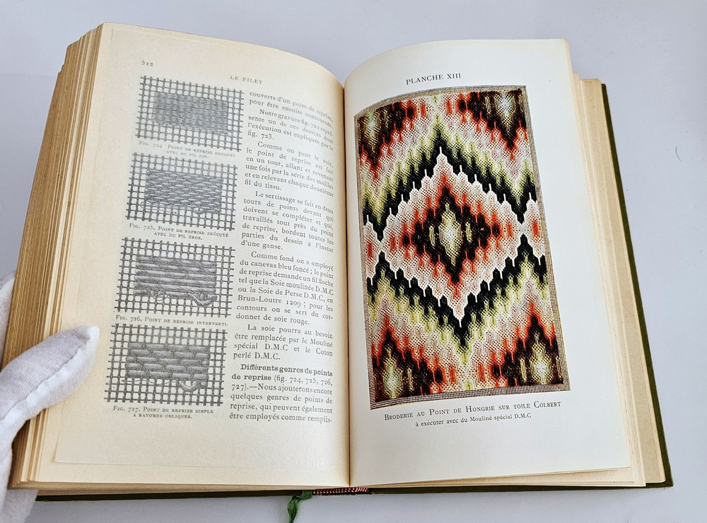 "Encyclopedie des ouvrages de dames. Nouvelle ed. revue et augmentee (Энциклопедия женских рукоделий)". Dillmont, Therese de. (Тереза де Дильмон). 1910г.