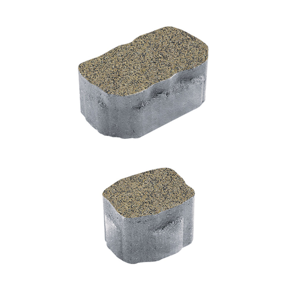 Тротуарная плитка Арена - Гранит+ Желтый с черным, комплект из 2 видов плит