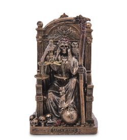 Veronese WS-1487 Статуэтка «Санта Муэрте на троне с косой и весами»
