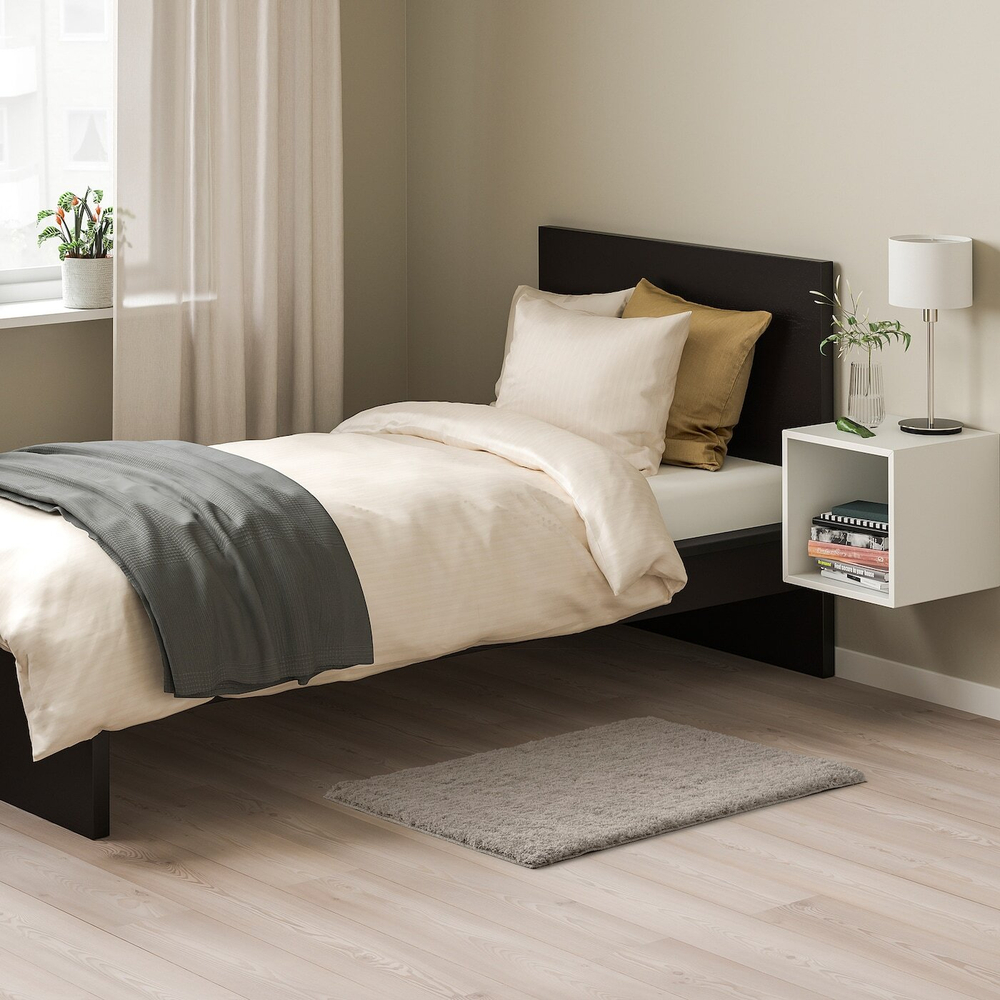 Ковер IKEA LINDKNUD (ЛИНДКНУД), Бежевый, 60х90 см