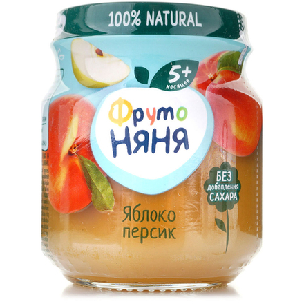 Пюре Фруто яблоко-персик 100 гр