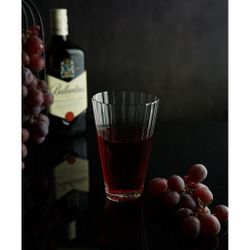 Стакан Хайбол 360 мл "Fire Optical" d 8,4 см h14 см оптические грани дно овал P.L. - BarWare [6]