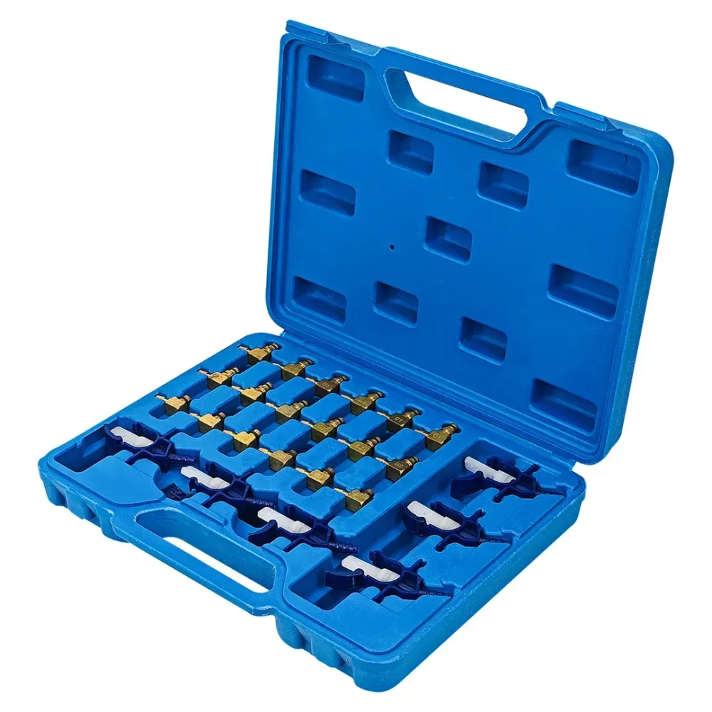 Набор адаптеров для тестера обратки дизельных форсунок системы Common Rail 24пр., в кейсе RockForce##Rock FORCE RF-40110124