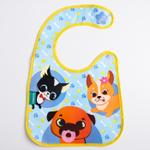 4645593 Нагрудник "Собачки" непромокаемый на липучках