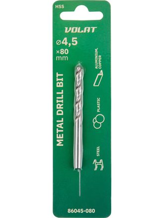 Сверла по металлу цилиндрический и шестигранный хвостовик ВОЛАТ