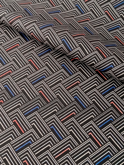 Ткань бязь плательная, рис. "Зигзаг", ширина 150 см, арт. 2062