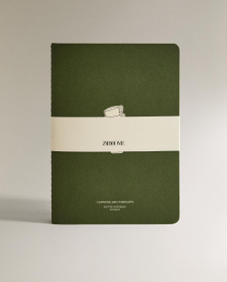 Блокнот Zara Home, зелёный, 6286/111